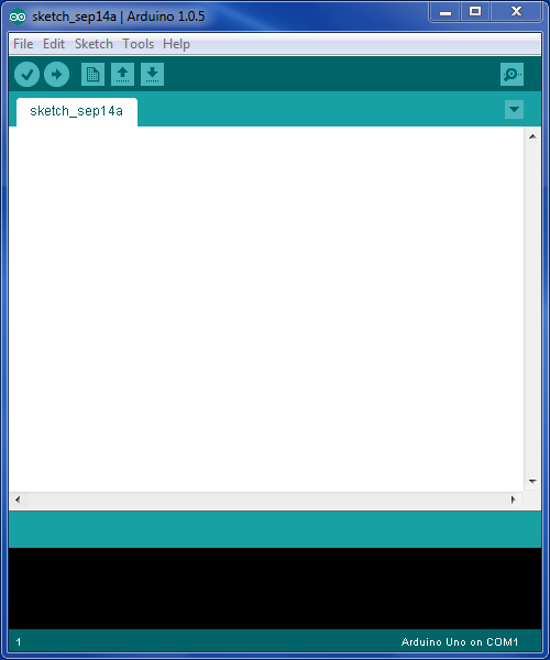 Screenshot of the Arduino IDE