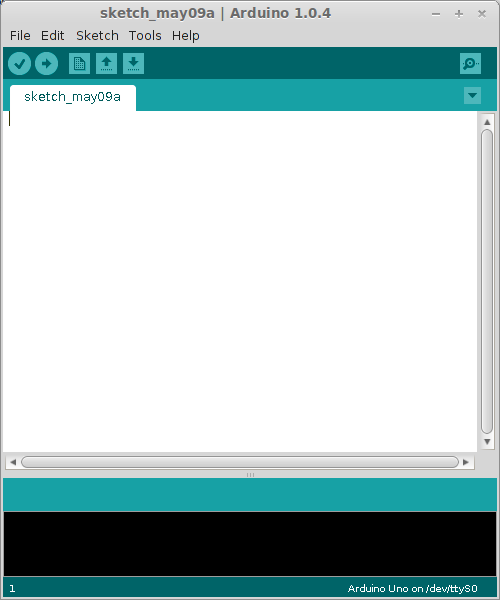Screenshot of the Arduino IDE