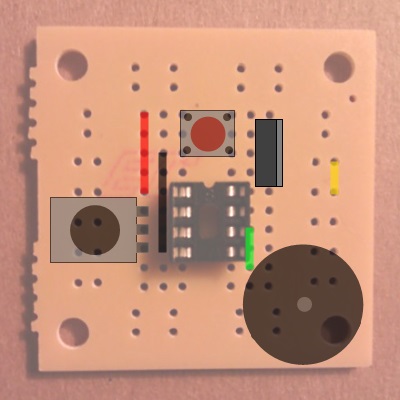 Picure of regulator placement on board