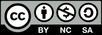 Creative Commons Logo for BY-NC-SA